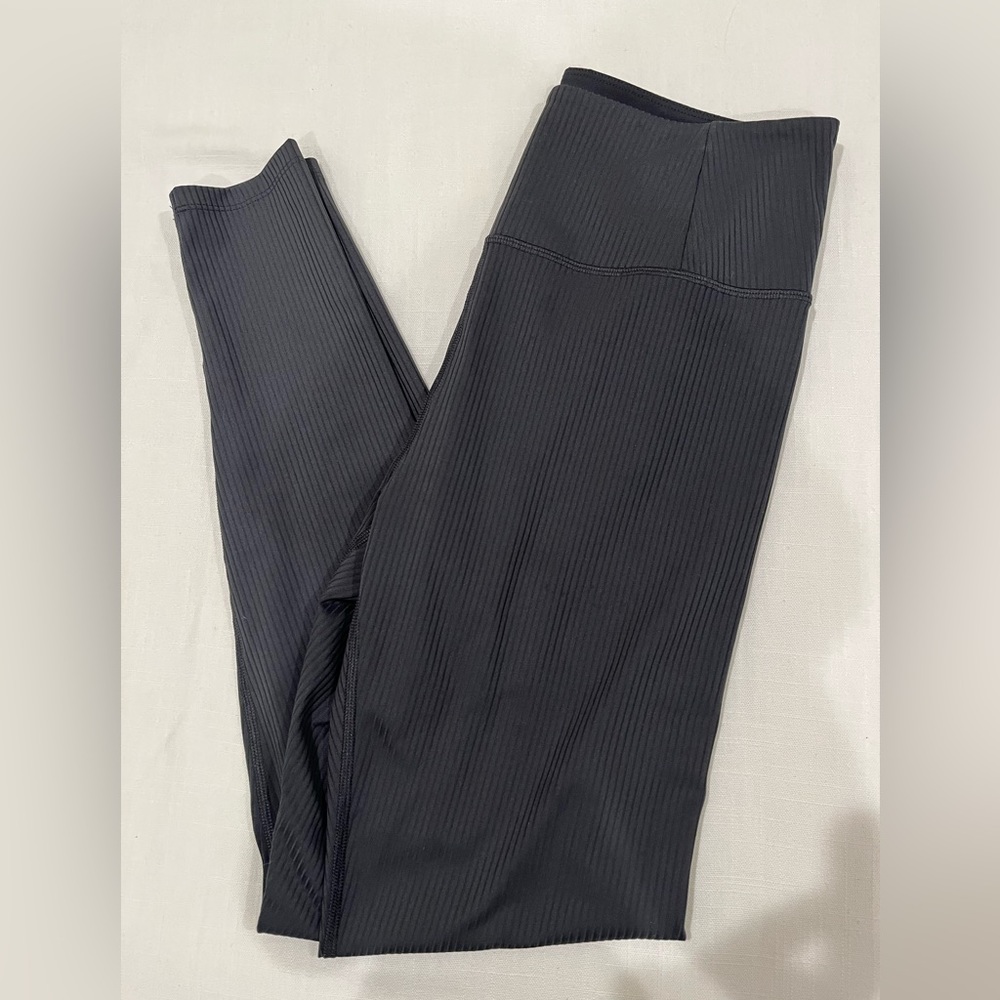 Black RIB High-Rise Legging